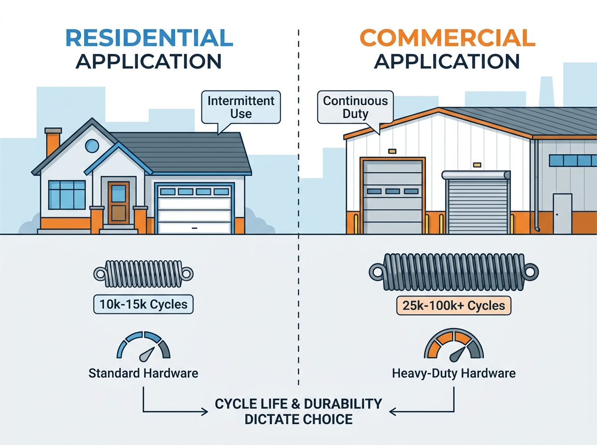 Industrial and residential garage doors manufactured in a modern facility